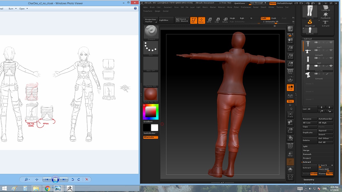 thesis modeling rigging texturing