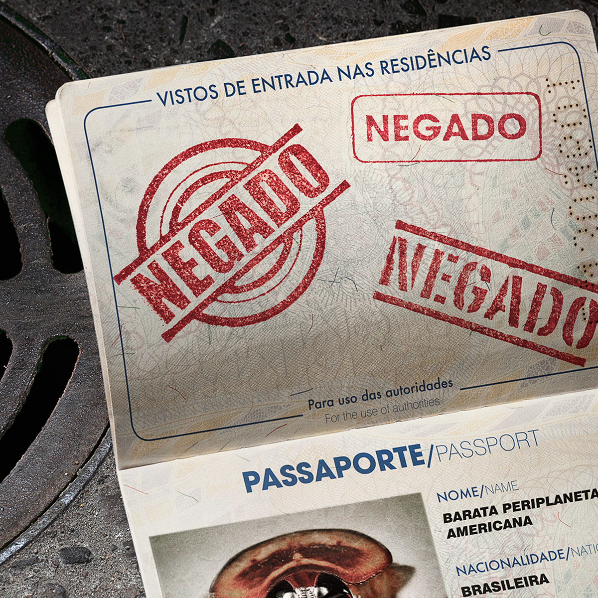 passaport negado negative insetos BASF Brasil publicidade e21 photoshop photo Fotografia