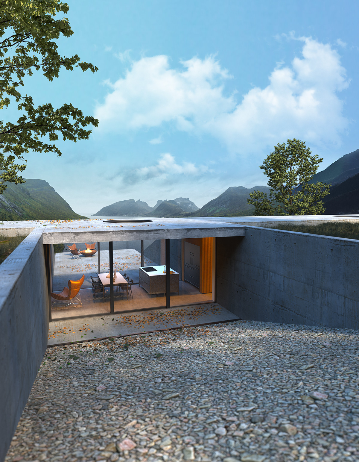 architecture archviz concept exterior house interior design  Render visualization 3ds max corona