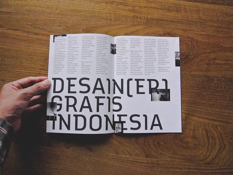 Zine  Desain Grafis Indonesia xerography grayscale