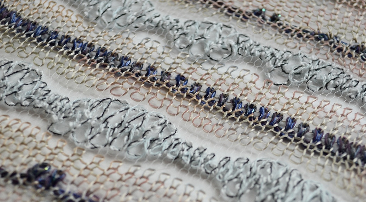 knit design knitwear Textiles seascapes winter machine knit