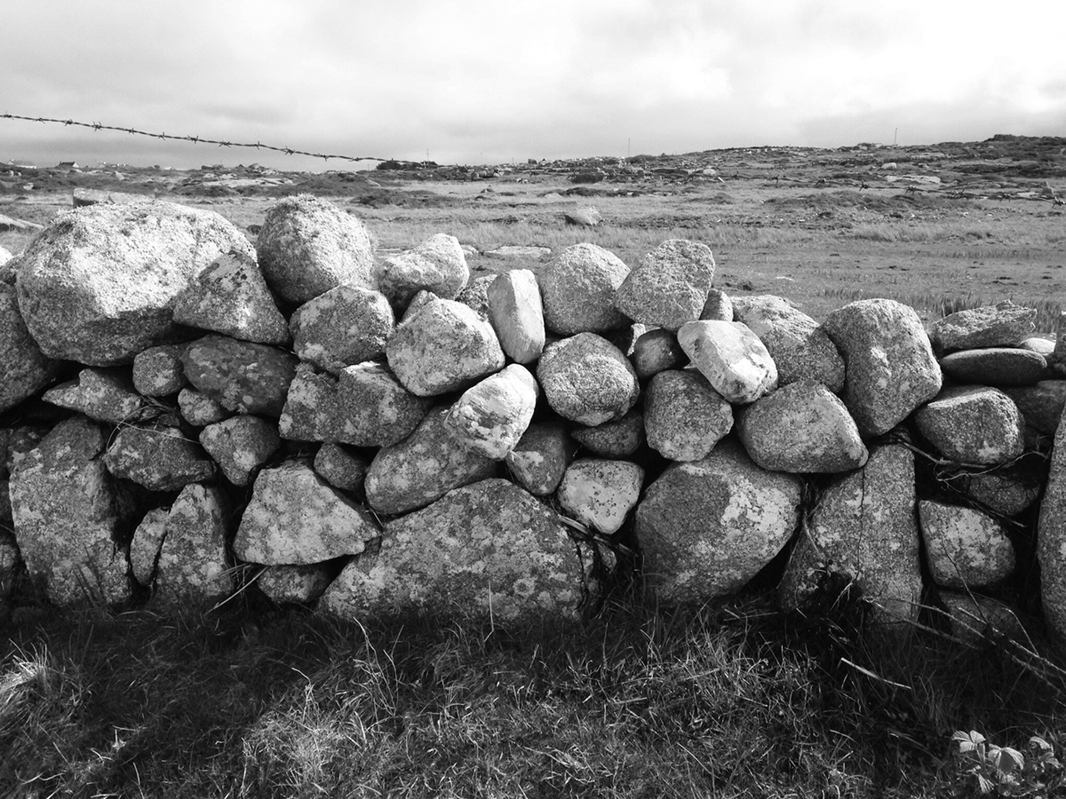 rocks stone walls Ireland