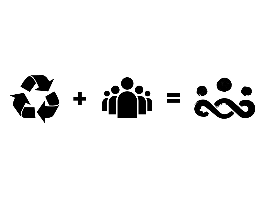 recycle brand branding  logo mark trash cartoneros Concurso