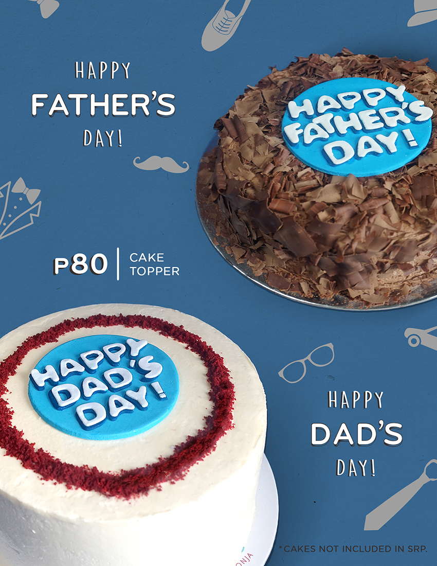 print poster Promotion catalog Catalogue Father's Day father cupcake cupcakes cake