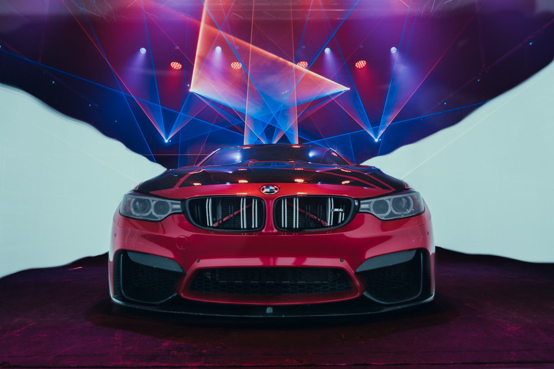 3D Automotive Photography BMW car photography lasers lightpainting lightroom photographer Photography  redblue