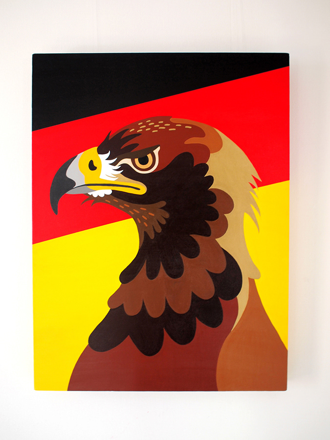graphicdesign ILLUSTRATION  animals painting   Acrylic paint Workshop flag