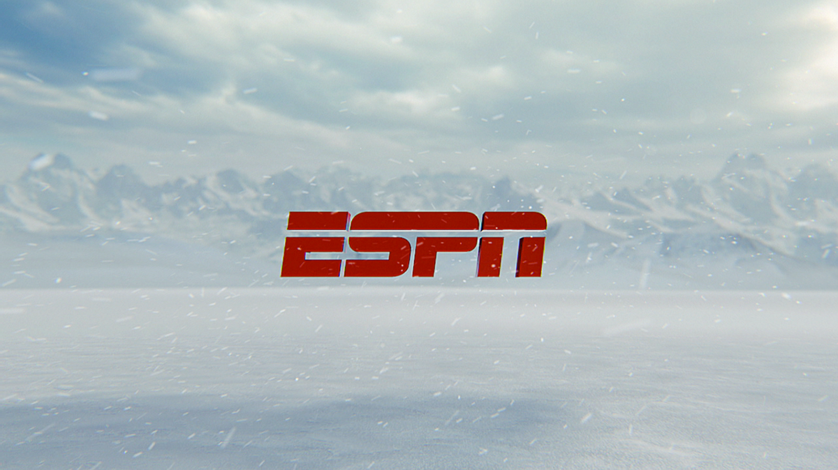 sochi winter olympics cinema 4d photoreal rendering 3d motion physical render ESPN promo motion graphic
