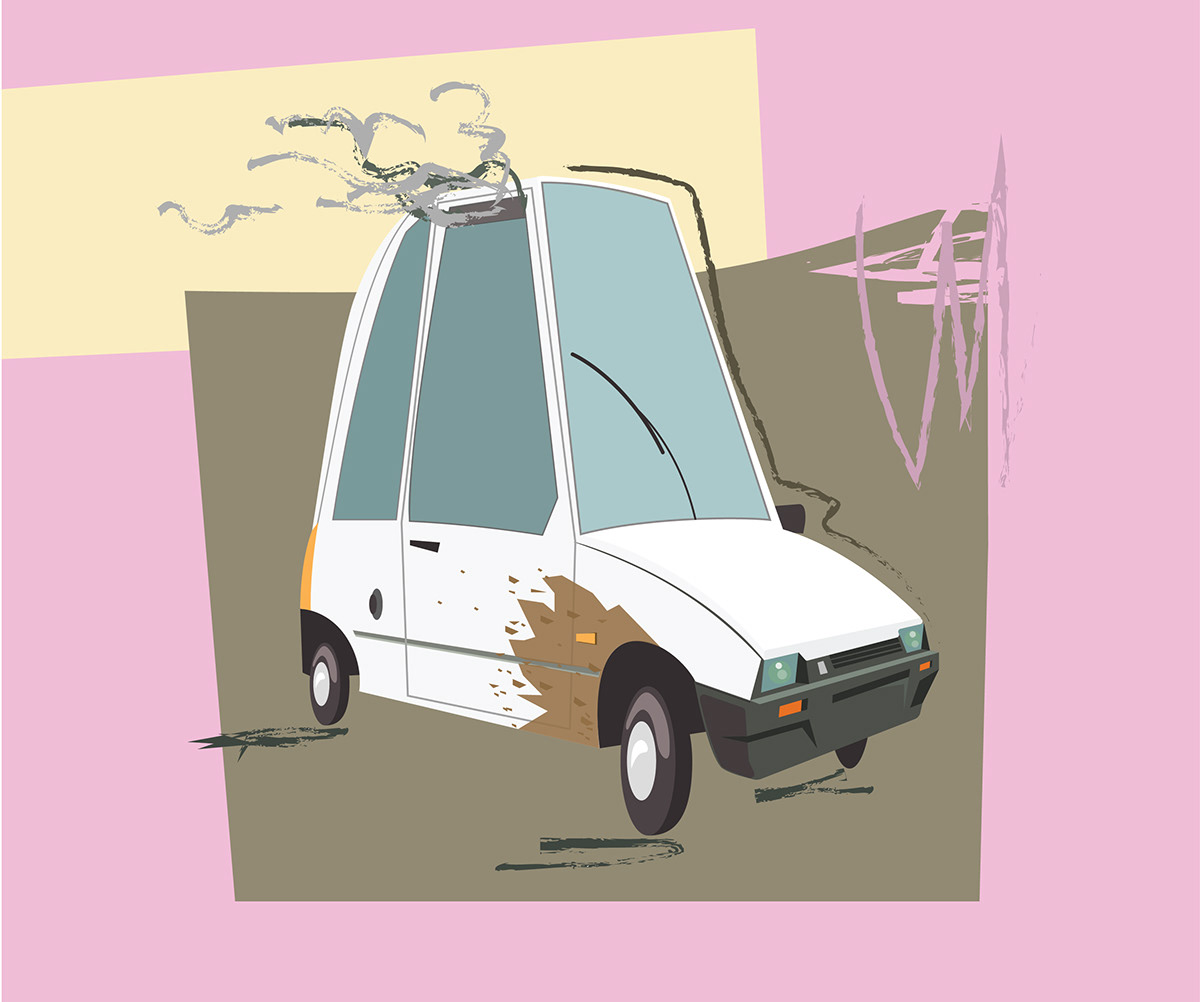 Image may contain: land vehicle, vehicle and car