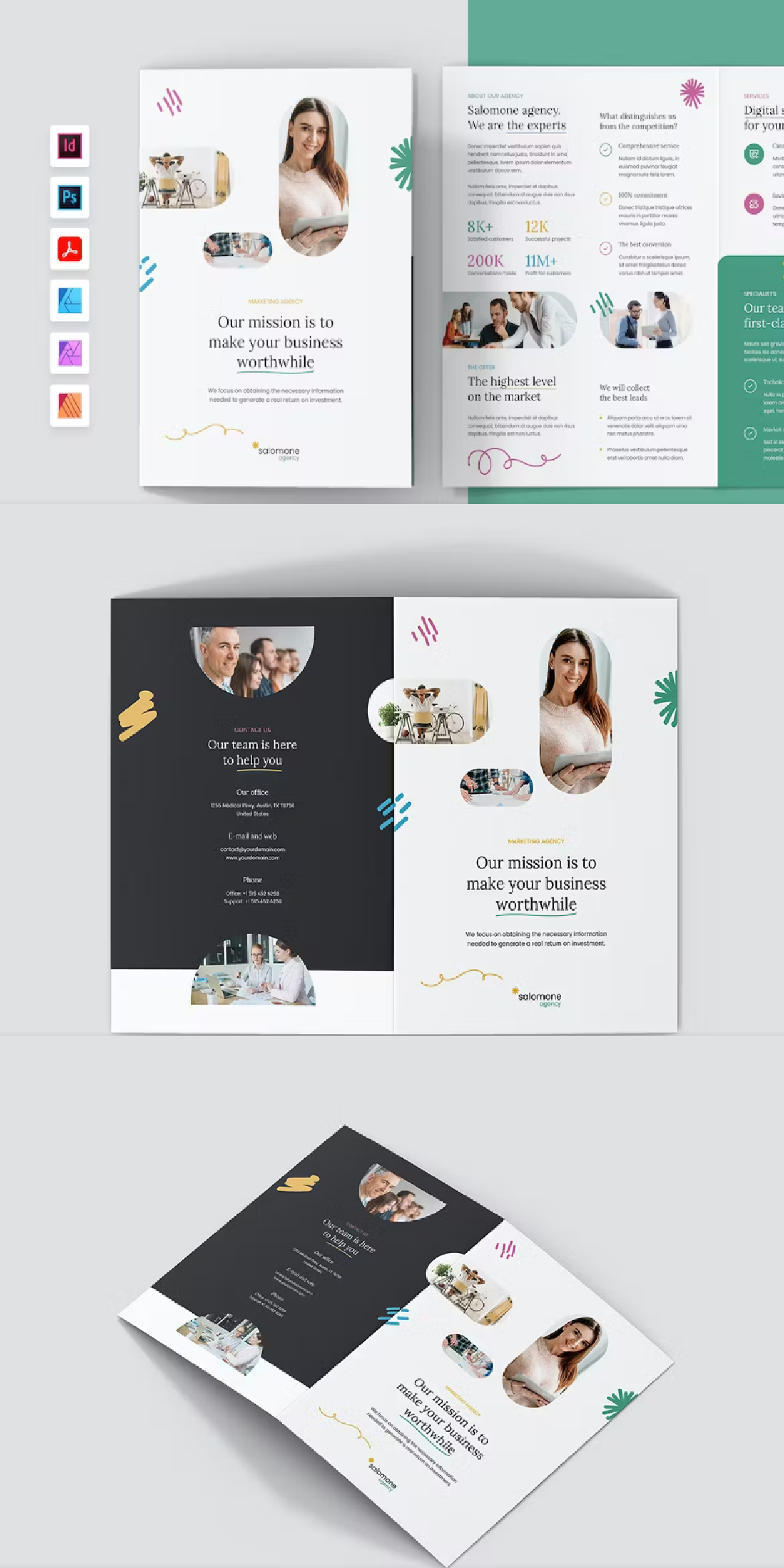 agency bifold digital designer software house brochure brochure design bi fold brochure