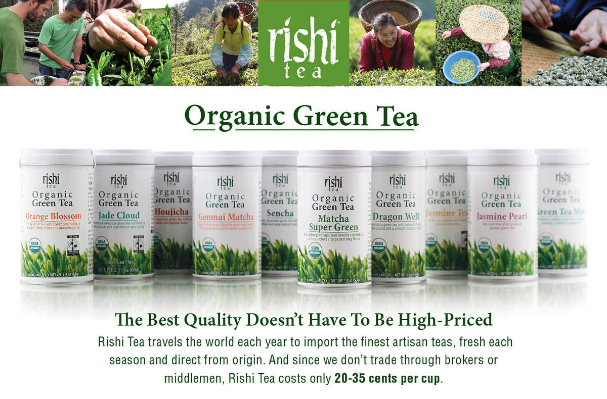 organic green tea loose leaf tea Rishi Tea  Advertisement