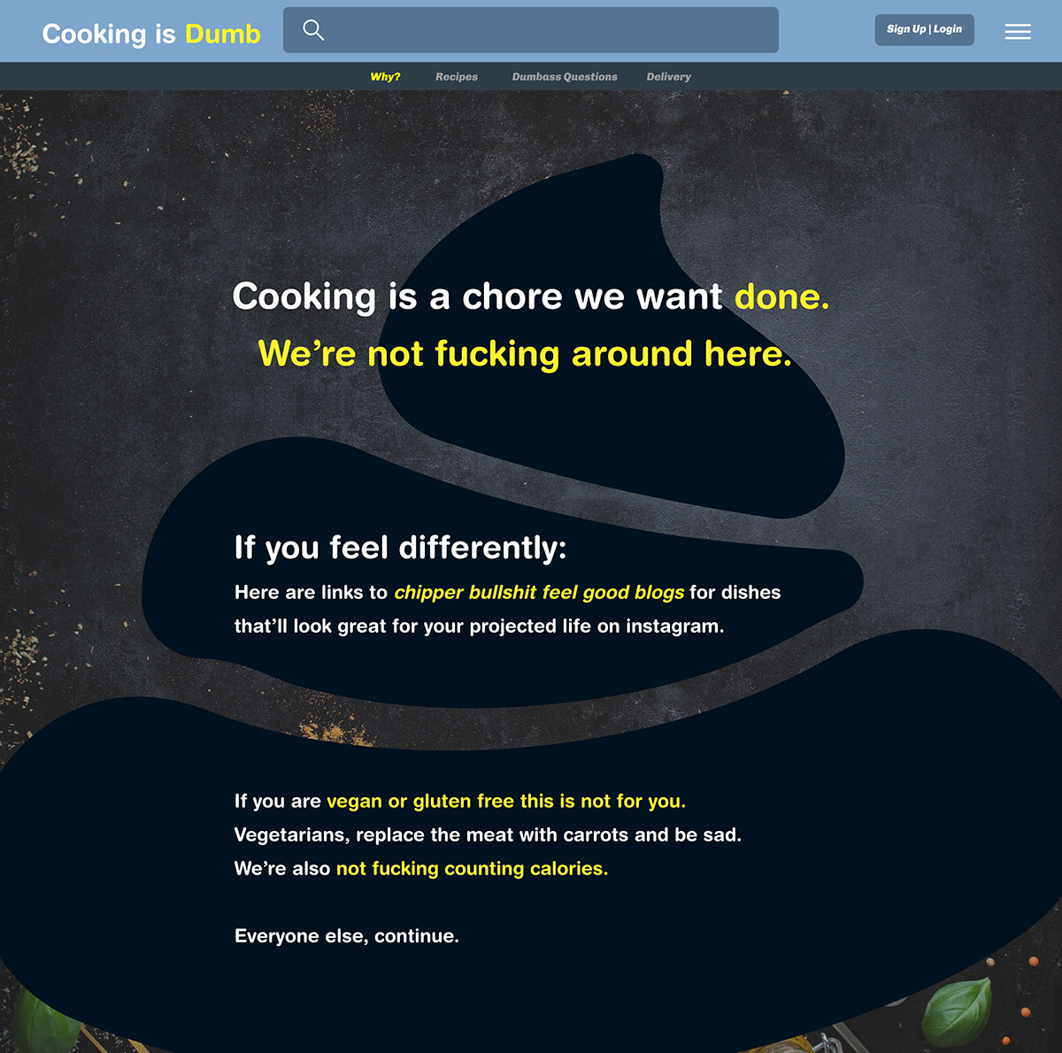 cooking Web app adobeawards