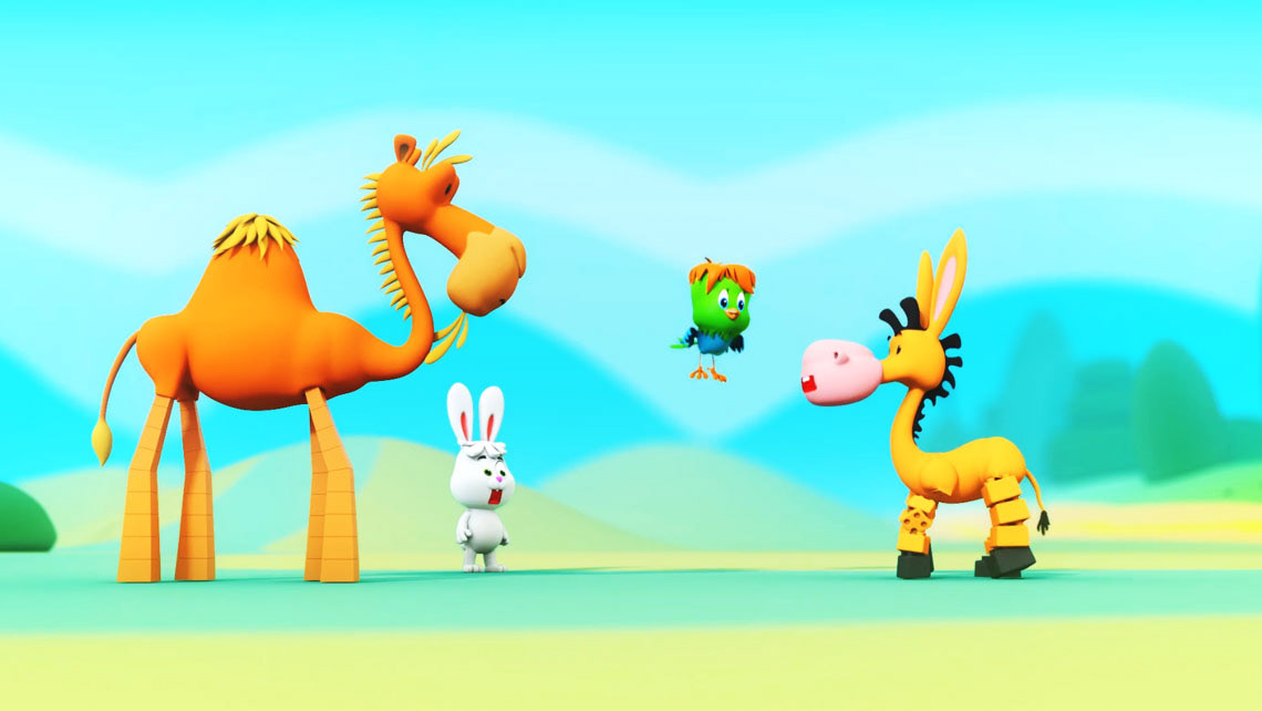 cartoon Character camel design animation  learning kids cute nice animal