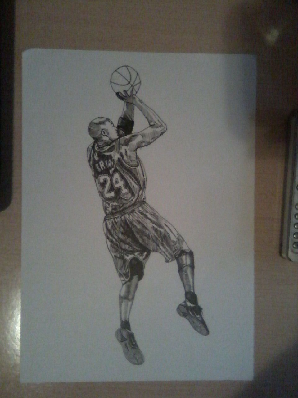 arte digital dibujo ilustracion diseño de personaje NBA Lakers Kobe Bryant basketball