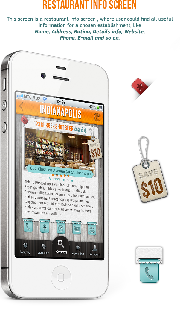 application madebyvadim texture UI ux design inteface screen mobile iphone Food 
