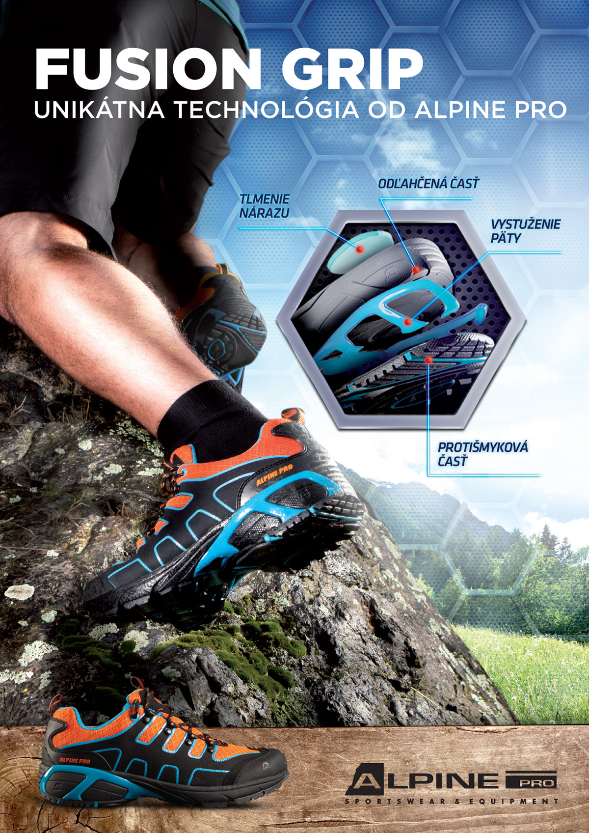 fusion grip alpine pro shoes technology vibram