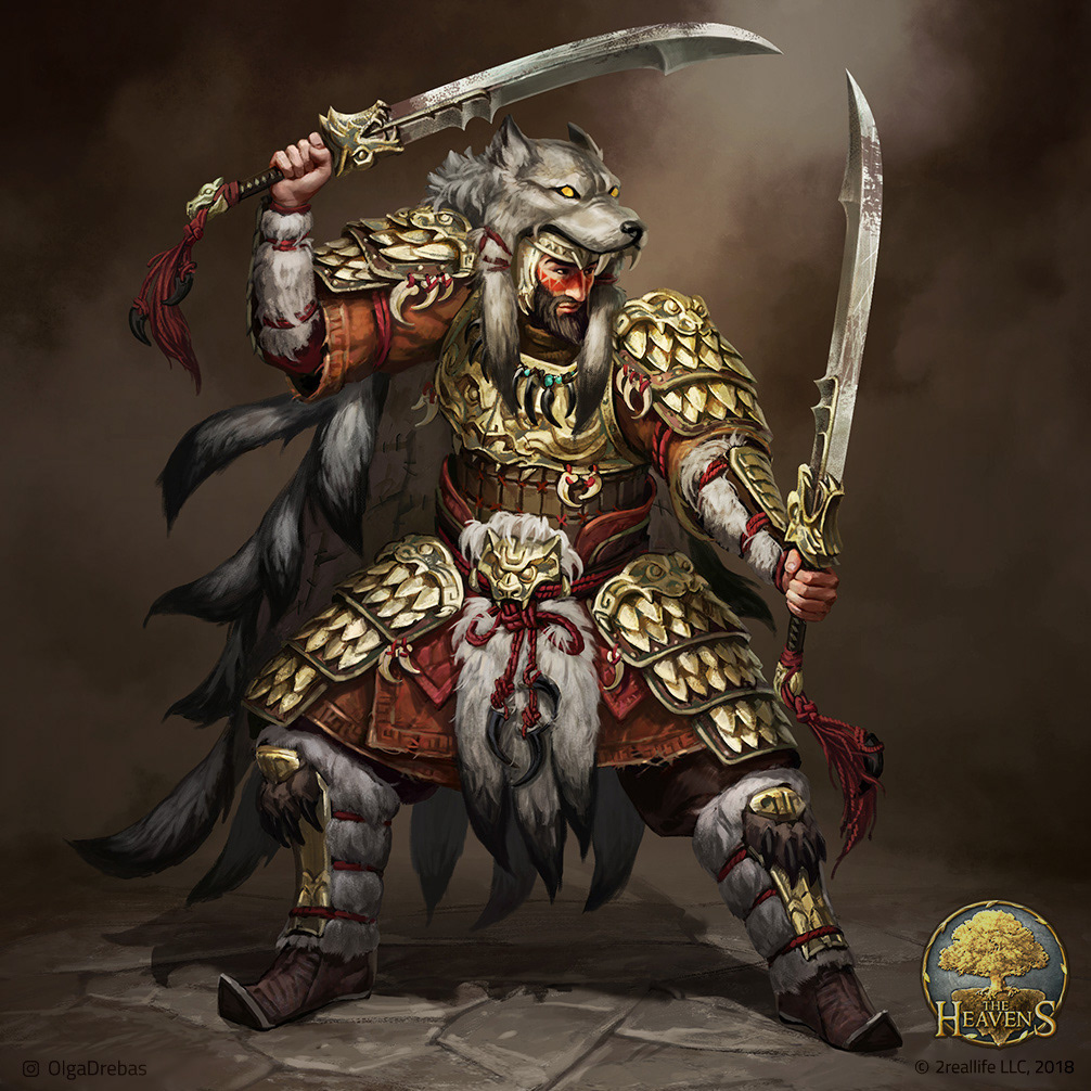 Character design mmo game tabletop ILLUSTRATION  fantasy warrior Fighter concept