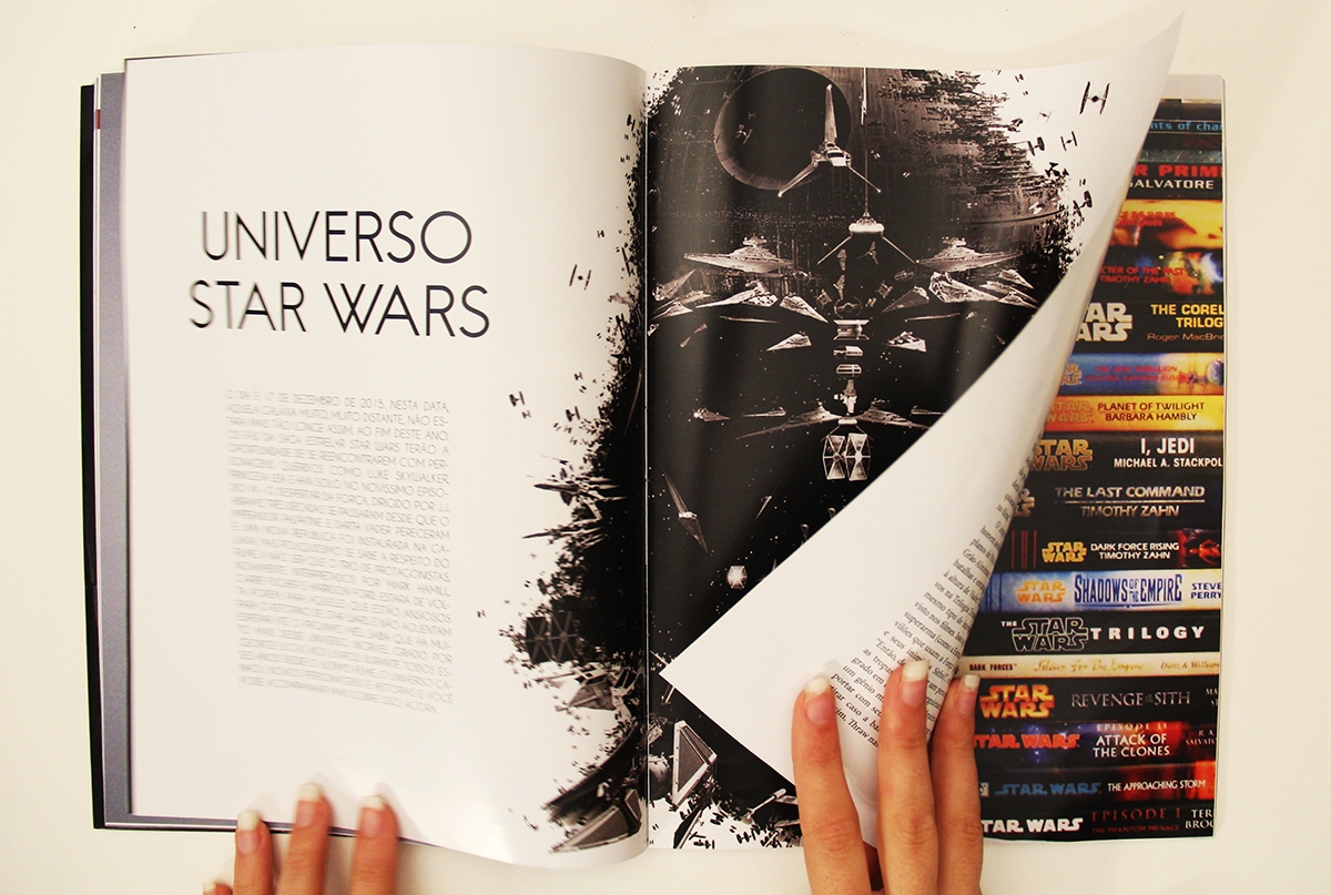 design editorial revista star wars Prática Projetual