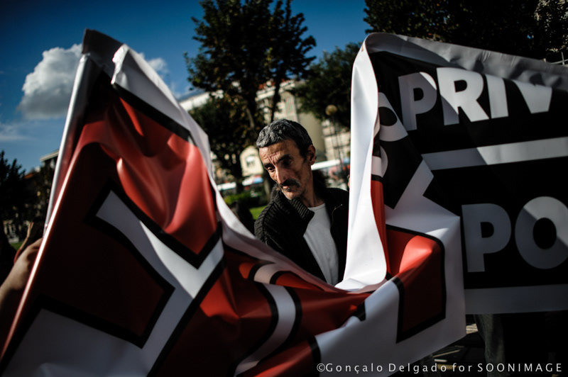 people manifestation government austerity portugal braga troika portugal soonimage