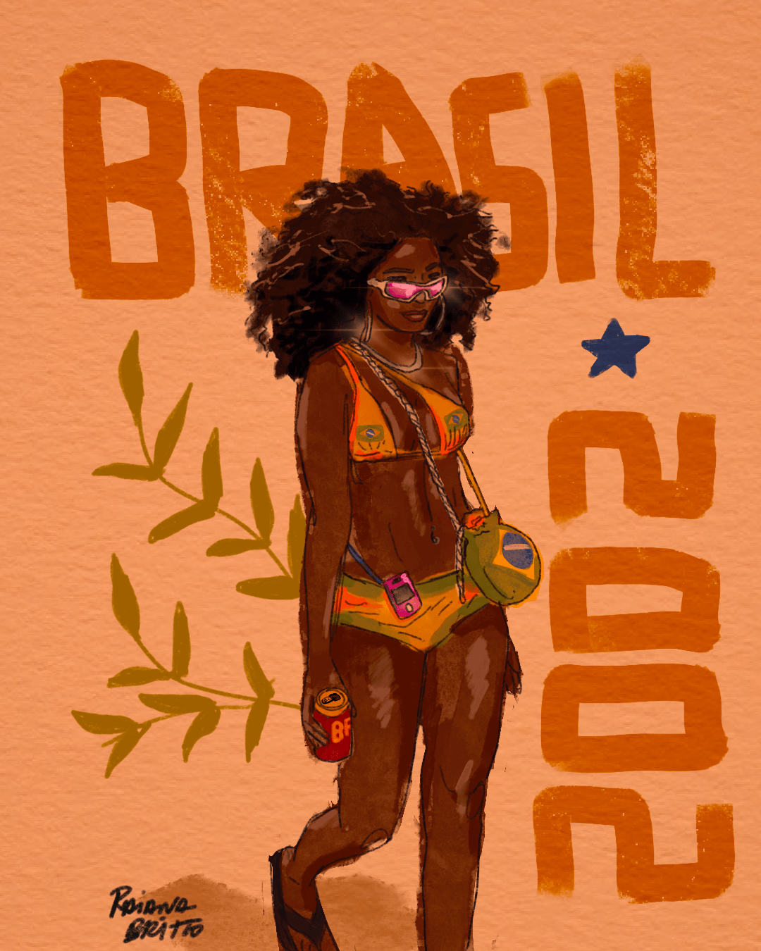 art arte Brasil Brazil copa do mundo favela Ilustração ilustration periferia world cup