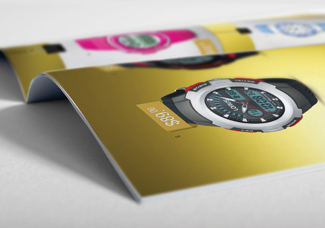 Point of Sale Watches consumer brochure Retail colour brochure print sale poster