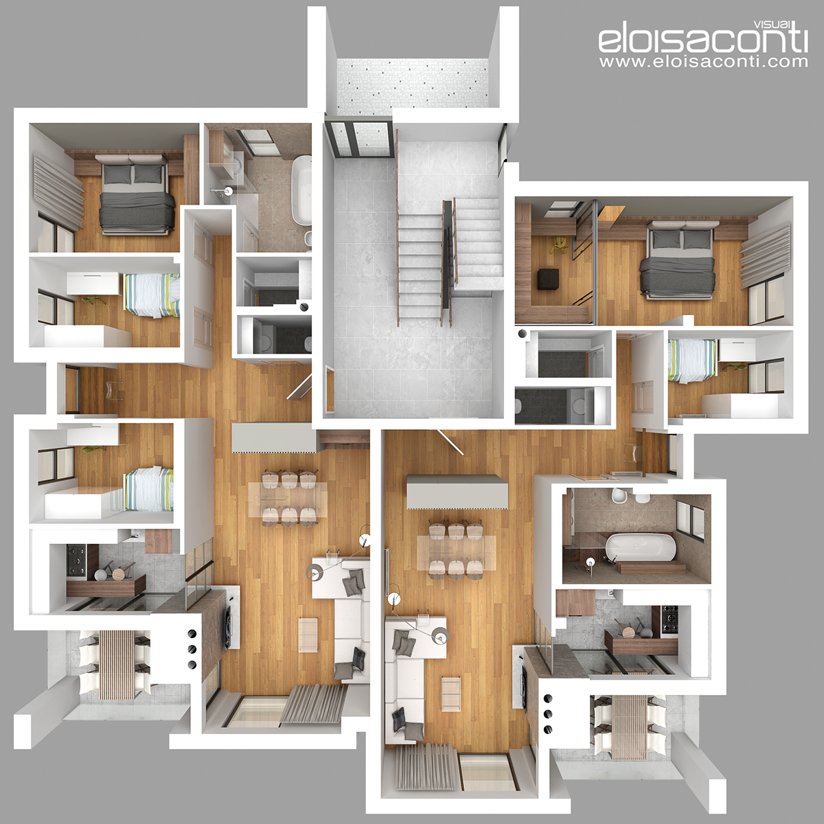 3D Render rendering CGI cg art cg artist CG cinema 4d vray living bedroom kitchen exterior Interior bathroom