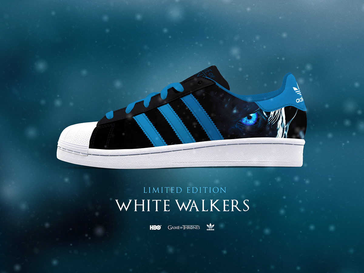Game of Thrones got adidas Superkicks sneakers starks lannisters hbo