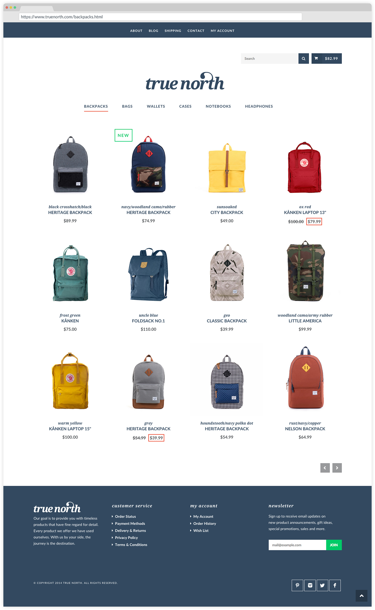 Ecommerce shop flat clean backpack Travel brand assets brand guidelines visual design catalog brand experience