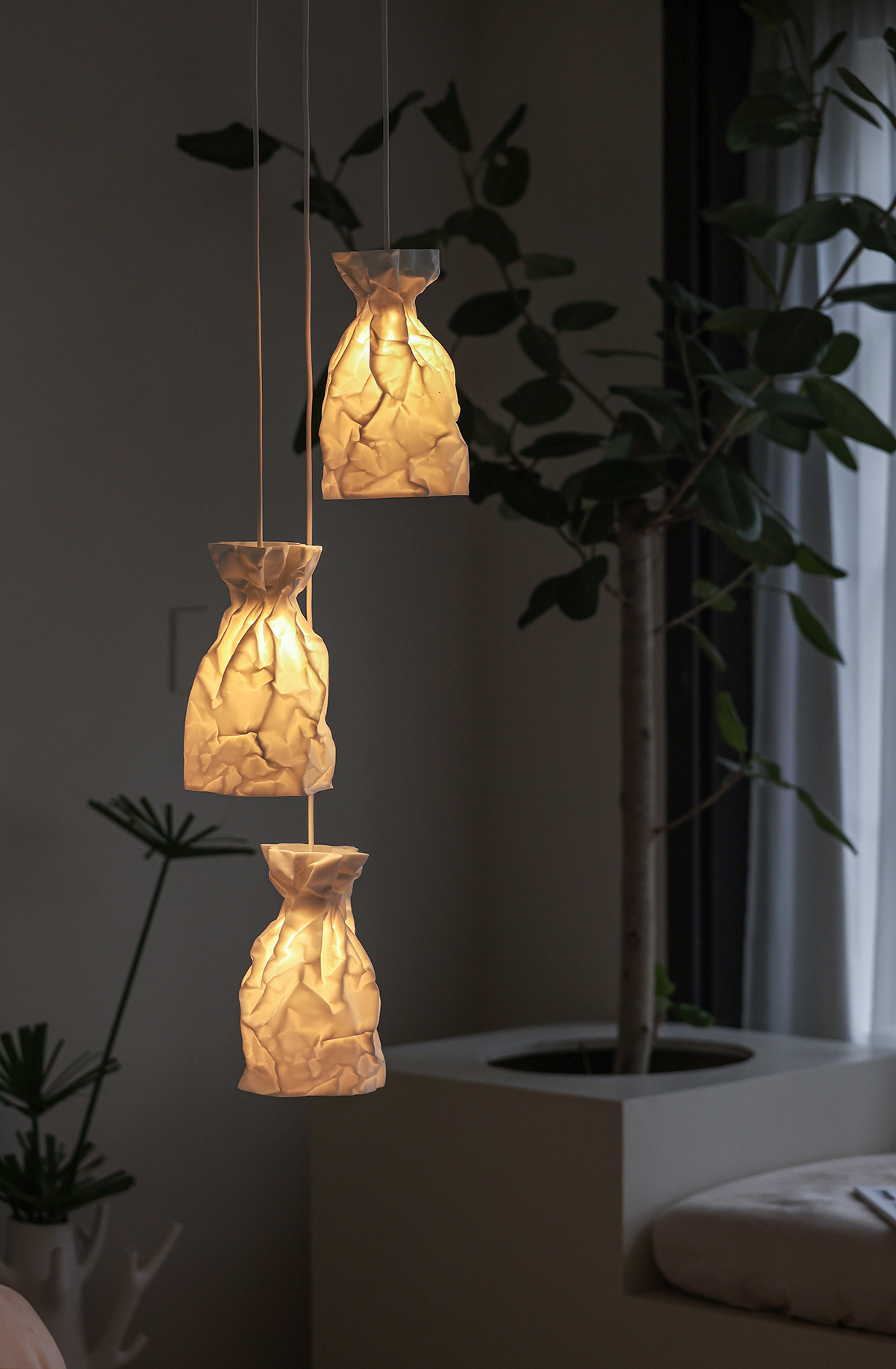 craft decor decoration furniture Lamp lights papercraft product design 