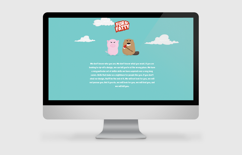 Fur & Fatty cartoon grumpy app Website self initiated fur fatty fur&fatty beaver pig
