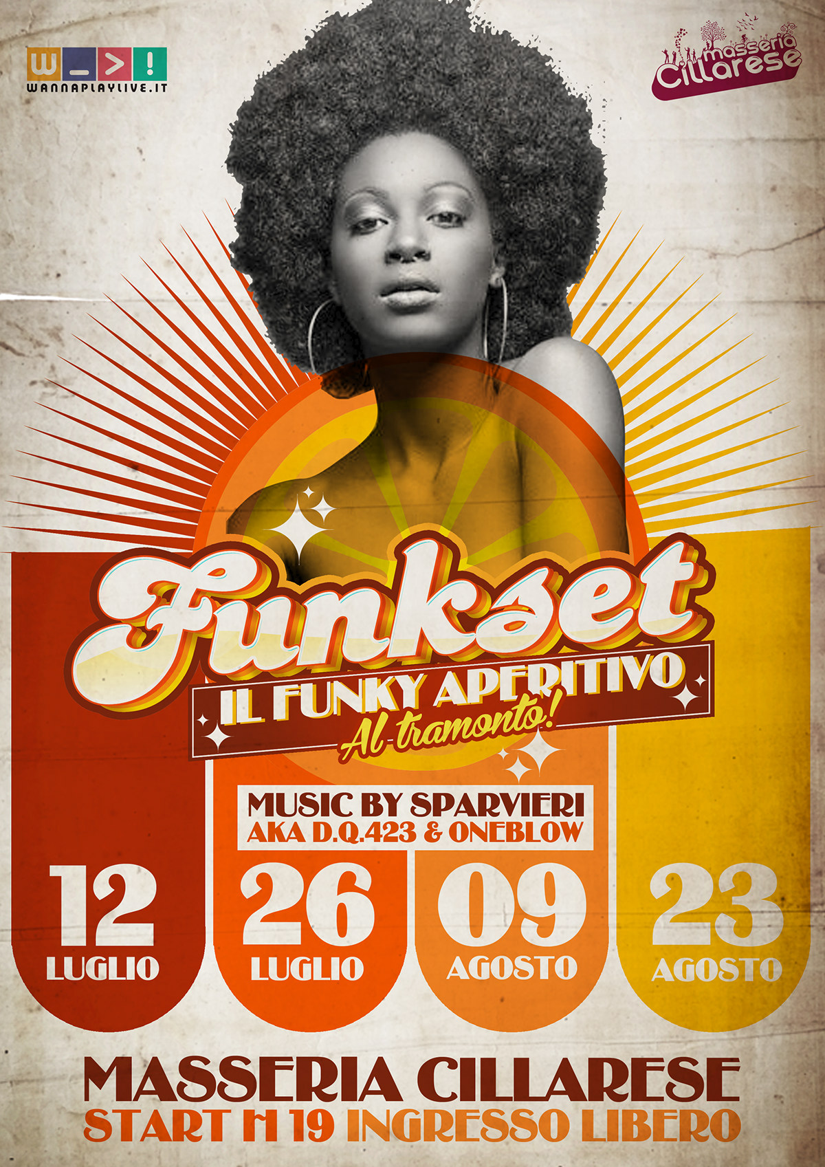 deejay soul Funk hiphop reggae turntables flyer poster