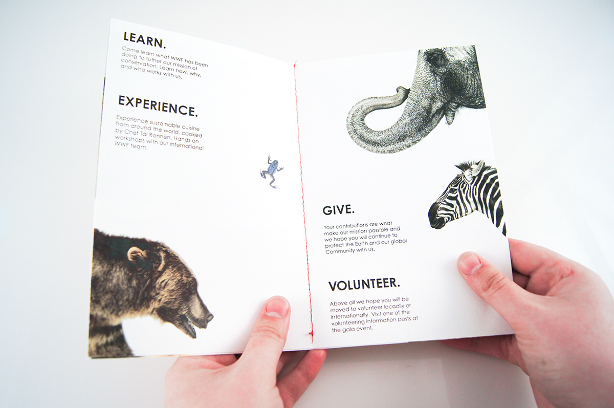 WWF animals print Booklet charity