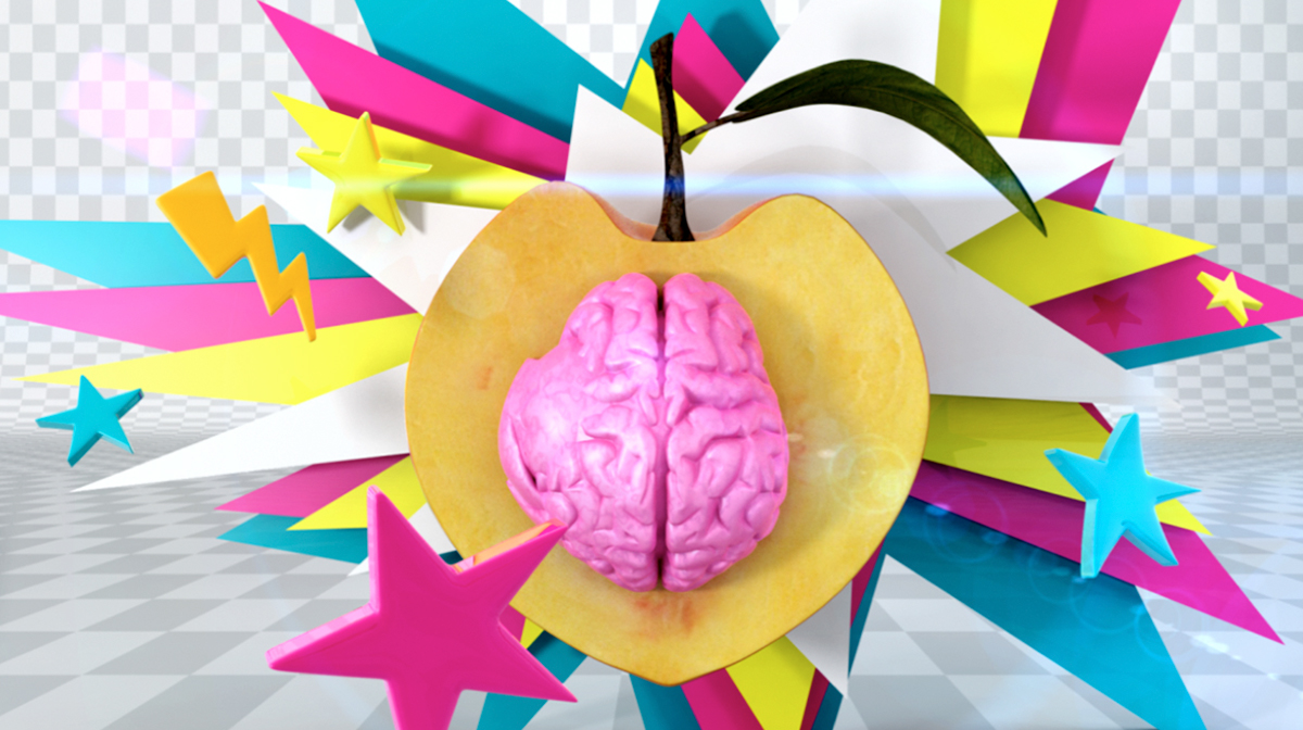 Ident  tv logo brand Fruit peach  3d bumper presentation Self Promotion