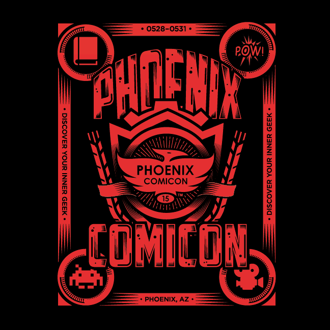 Illustrator ILLUSTRATION  vector Phoenix comicon phxcc geek nerd