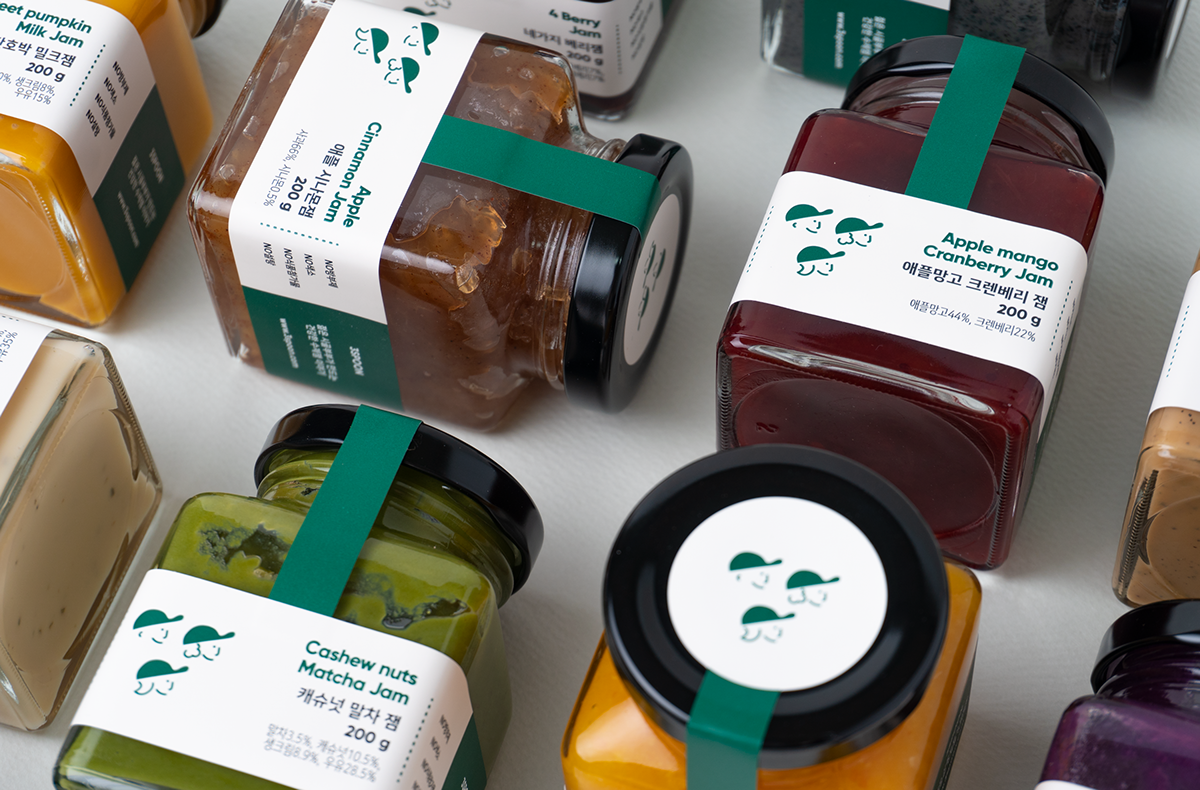 Adobe Portfolio package Packaging jam Source branding  Korea korean Food  Grocery Rebrand