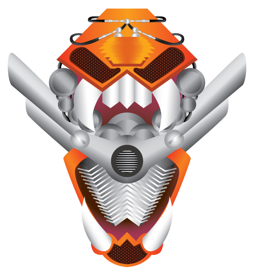 tiger motorcycle mask
