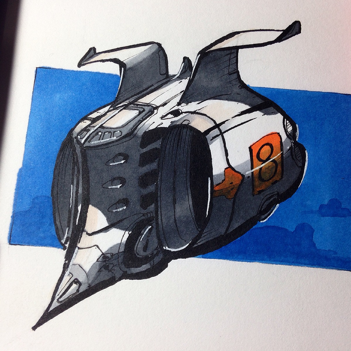 sketchbook sketch spaceship ship vehicles airplane Space 