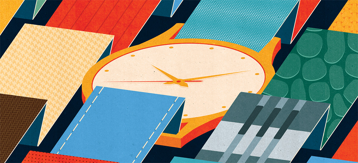 editorial Fashion  geometric graphic ILLUSTRATION  Illustrator Style textures the new york times Watches