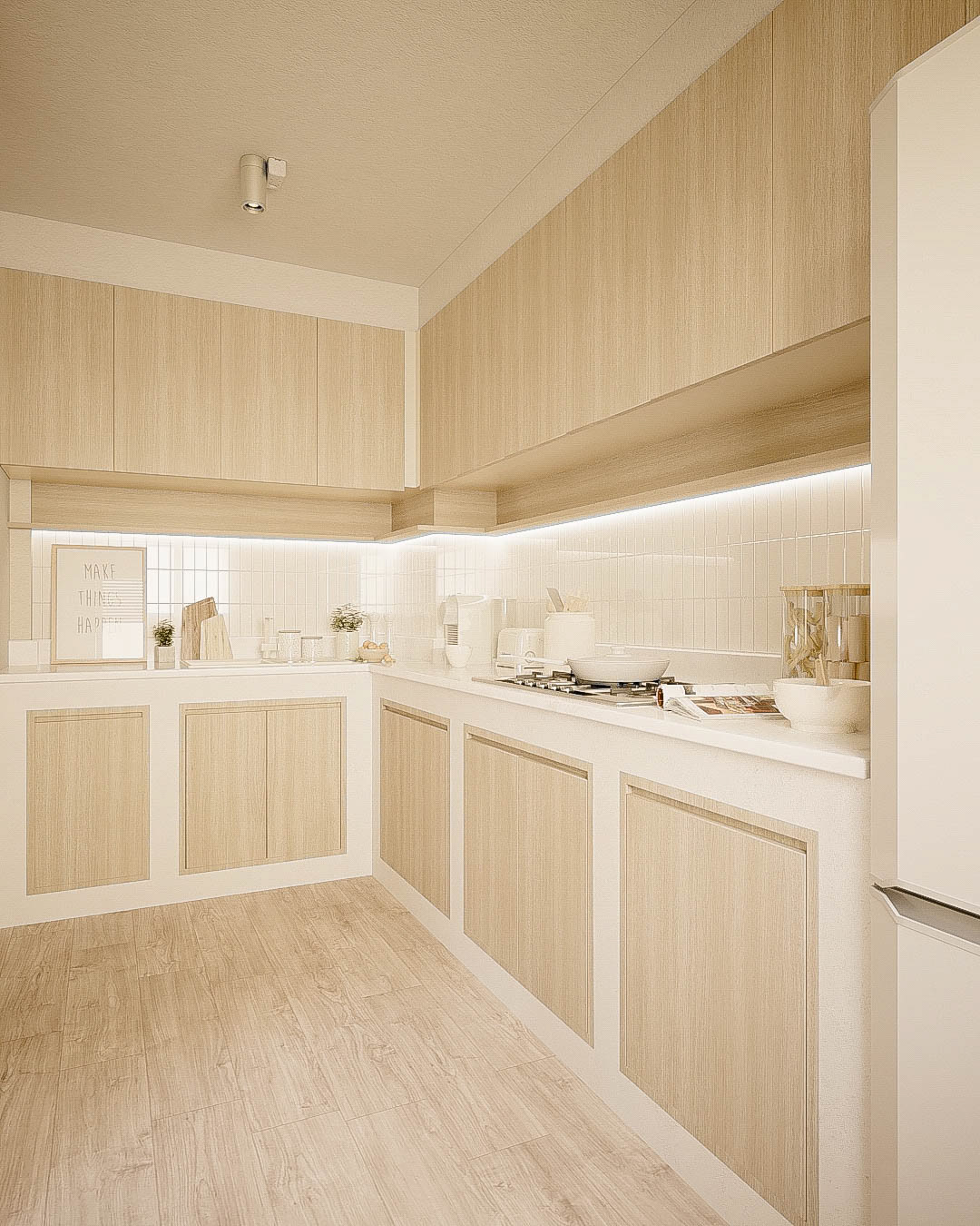3D design house Interior interior design  minimal modern Render visualization vray