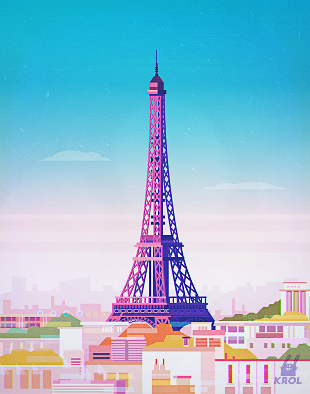 countries ILLUSTRATION  environment game biulding city Paris Landscape 2D vector