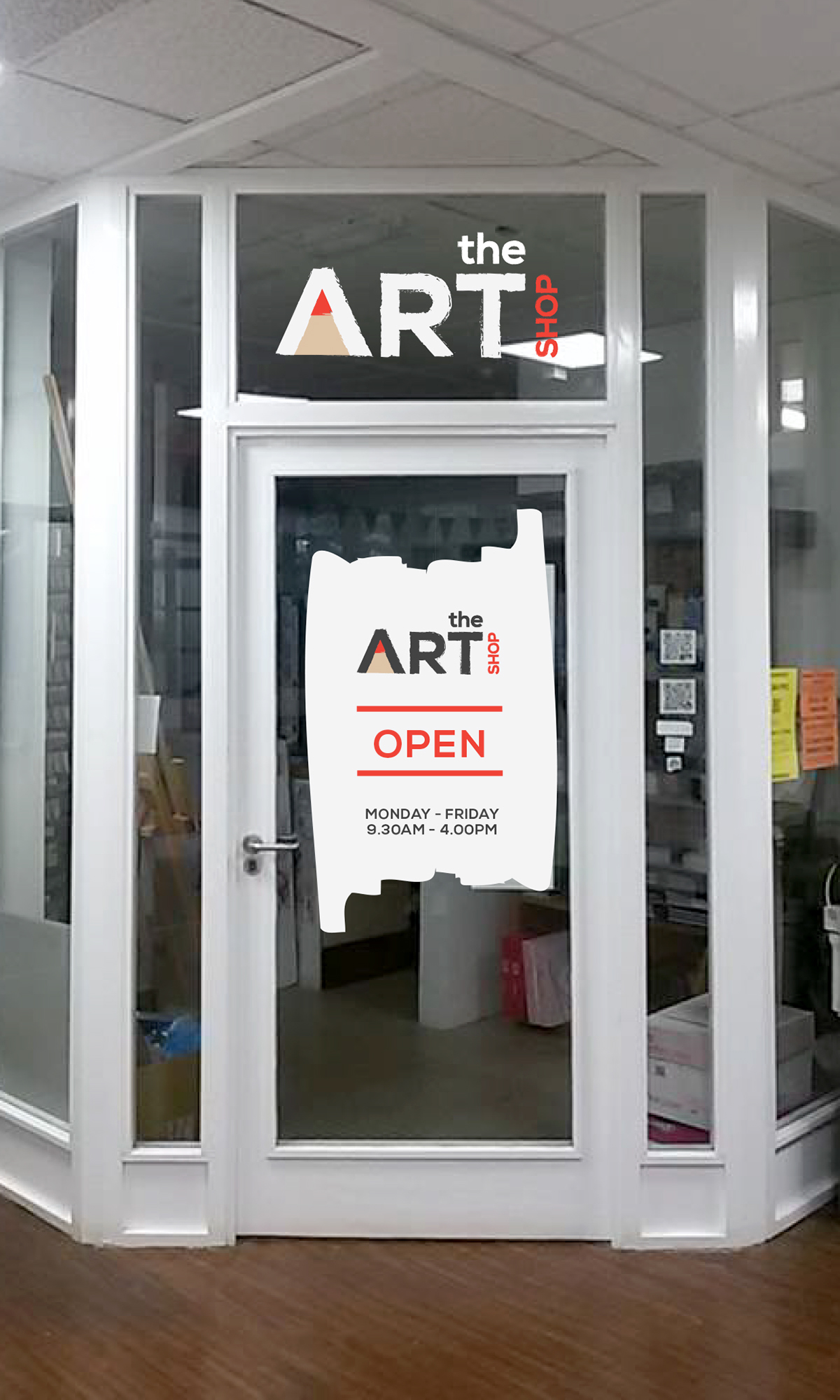 art Artshop Signage identity