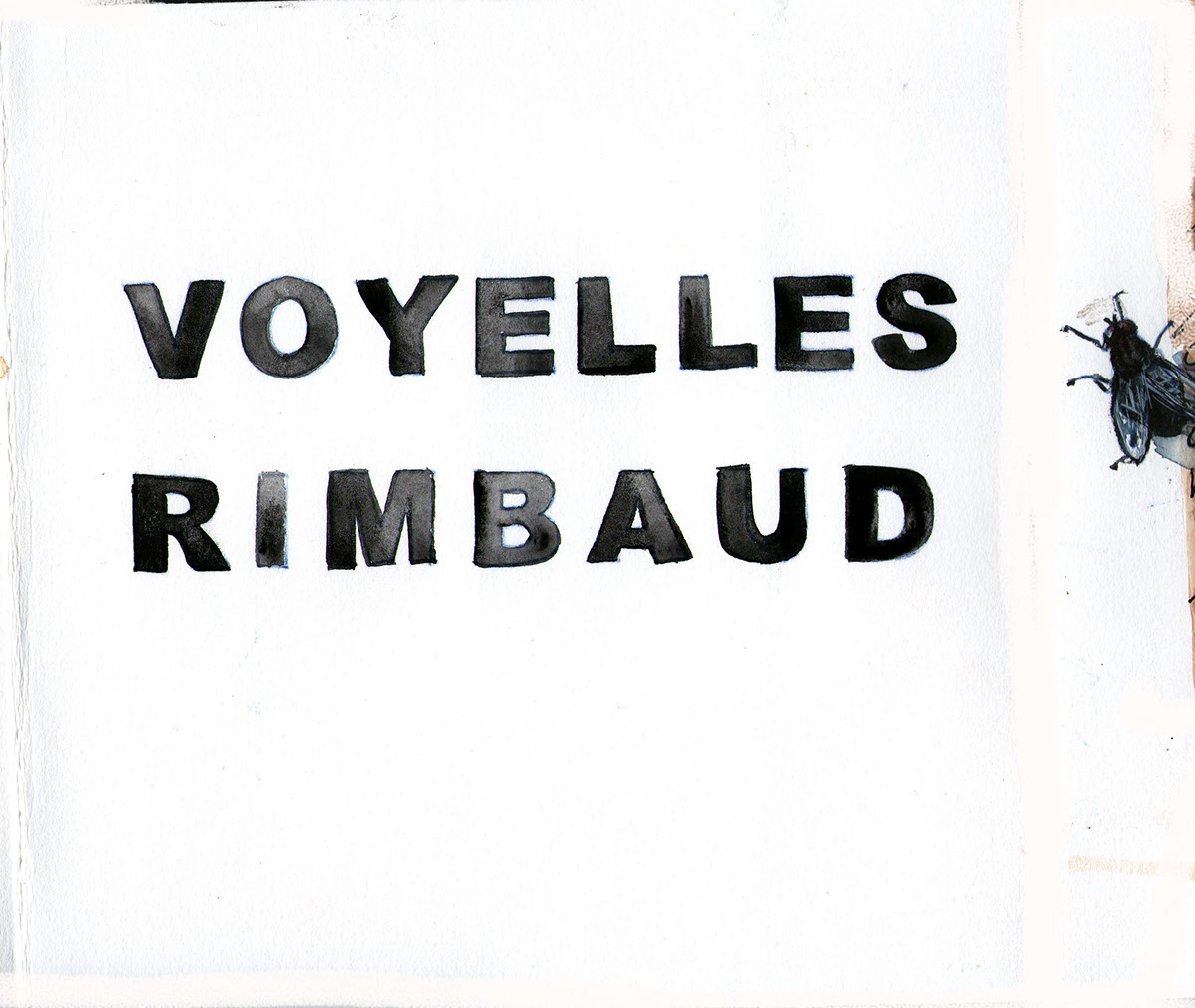 voyelles vocali poem illustrations watercolors Arthur Rimbaud passion vowels artist book