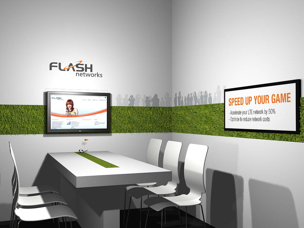 flash networks communications Exhibition Design  Freen