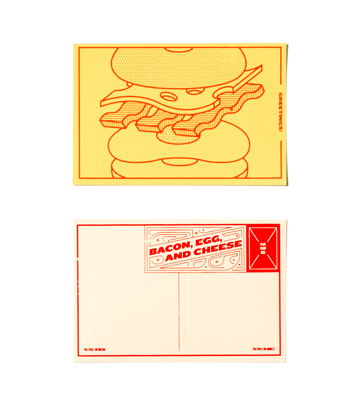 postcard post card silk screen print Printing Screenprinting sandwich type #Ps25Under25