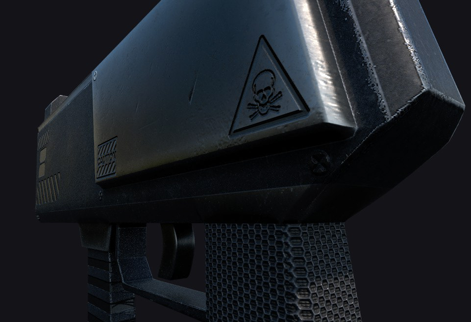 arma Weapon HardSurface 3d modeling sicfi futuristic 3D danger design peligro