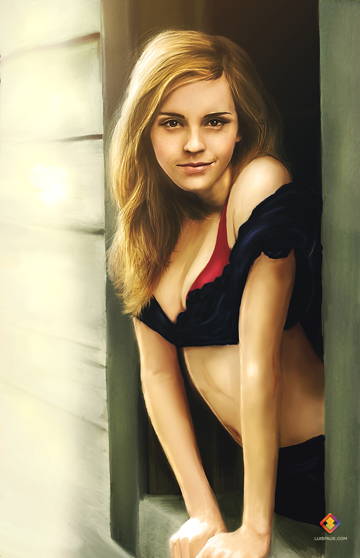 emma watson sex symbol harry potter hermione Magic   actress hollywood portrait digital painting daily practice wip Color Blending movie wacom stylus