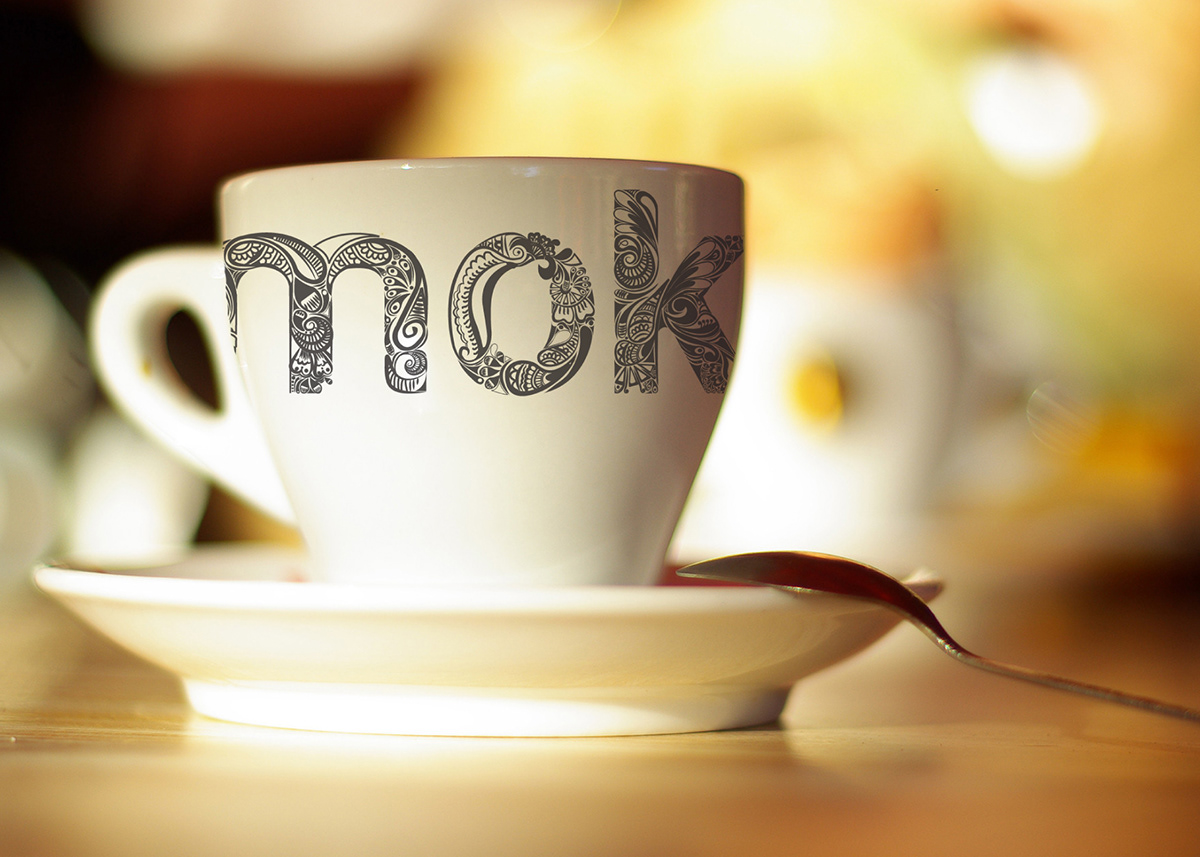 coffee shop logo Moksha
