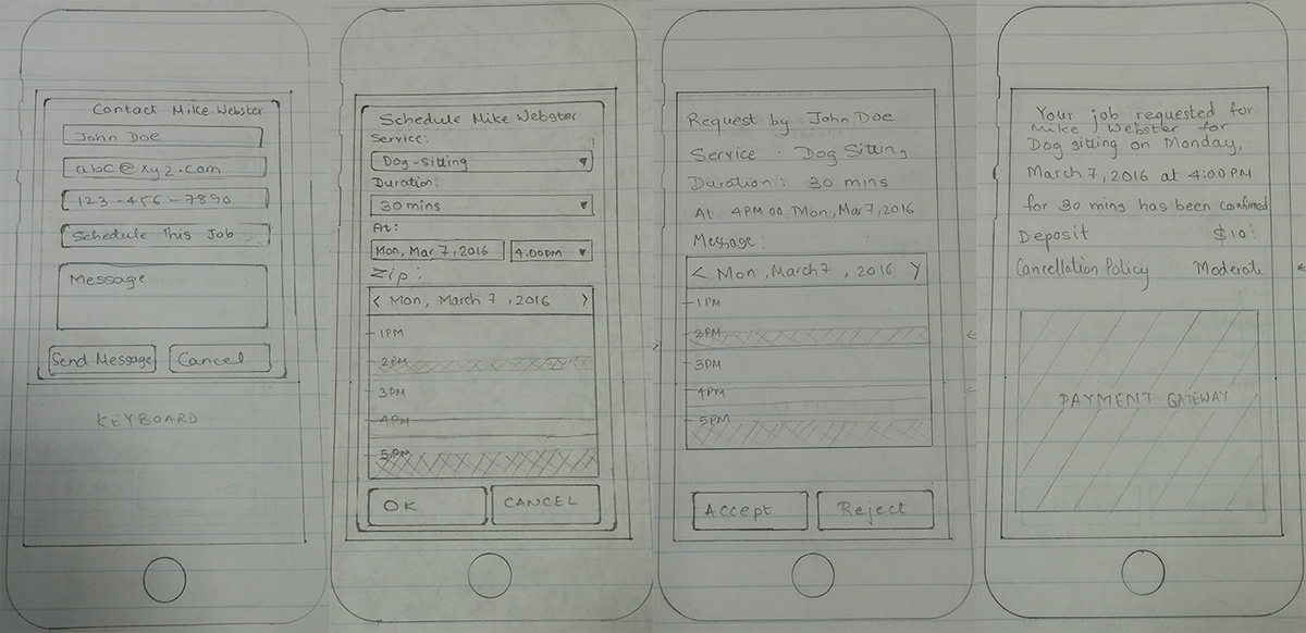 mobileapp ui design Appdesign scheduling