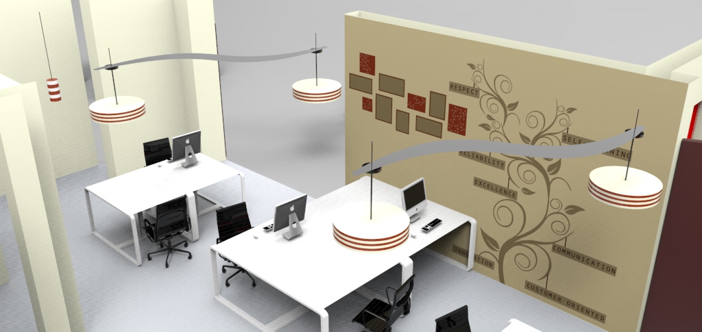 furniture Space  officespace product design  interior design  Lighting Design 