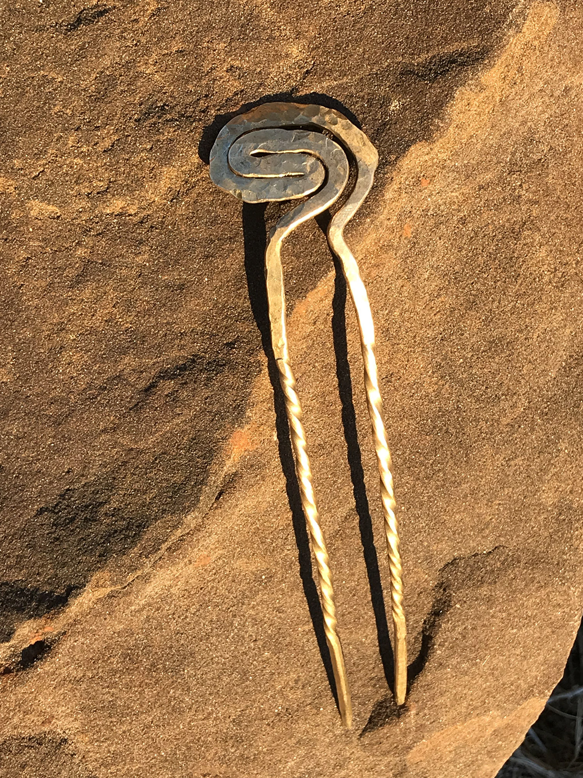 brass brass wire craft ear cuff earrings Hairpin hammer handmade jewelry metal
