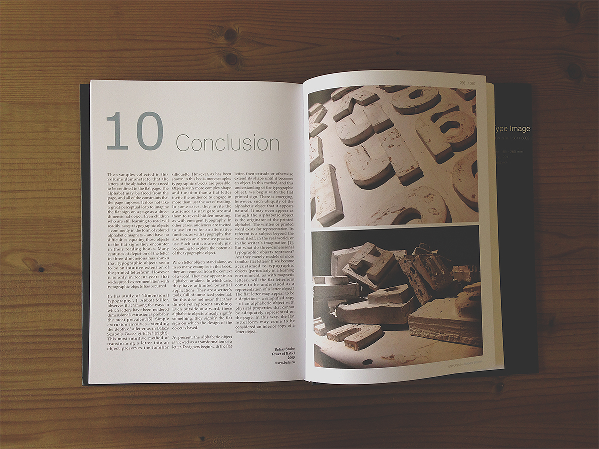 book featured type letters object 3D publication